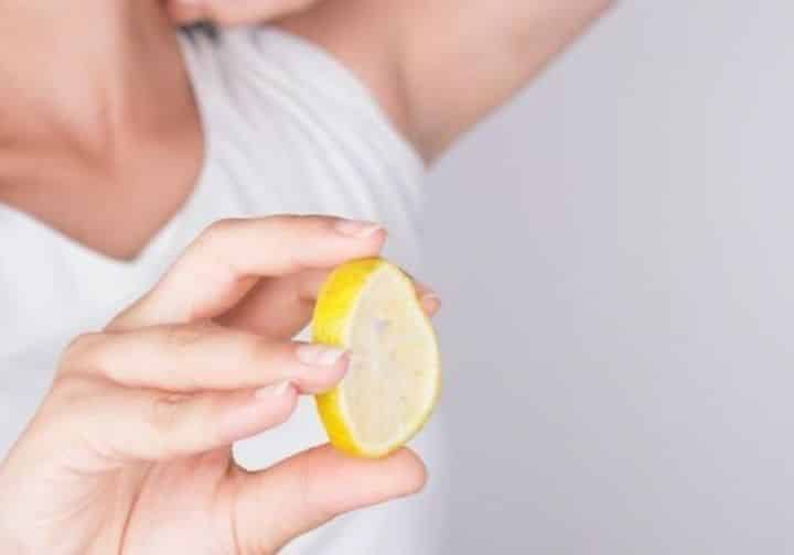 تفتيح الابط بالليمون