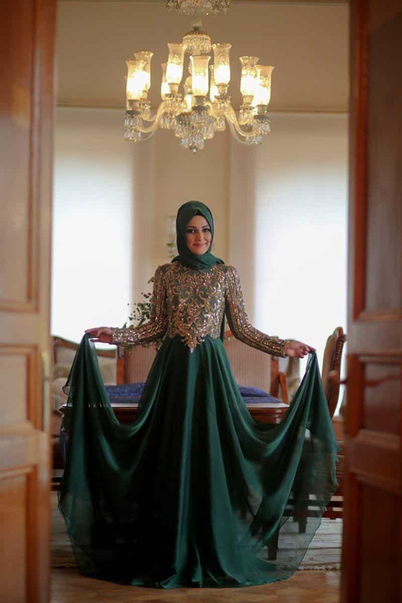 صور مميزة لأفضل فساتين المحجبات جميلة جدا