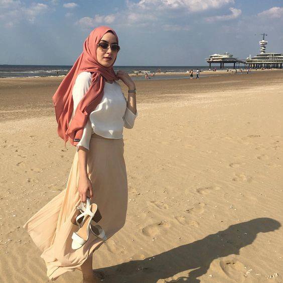 صور ملابس محجبات للشاطئ صيف حلوة
