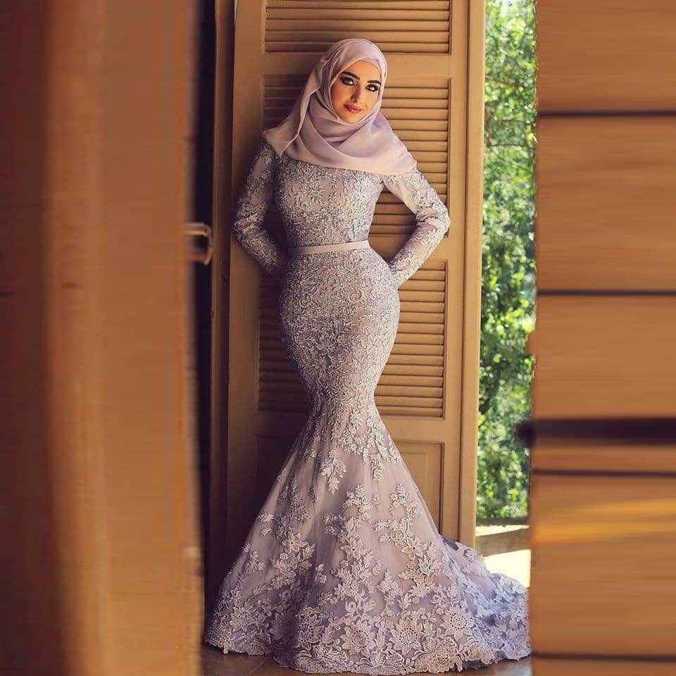 صور فساتين سهرة محجبات جامدة