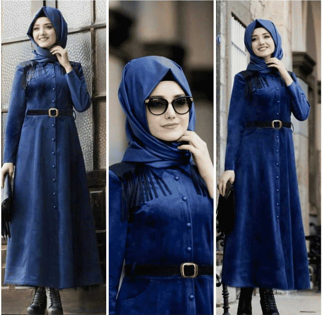 جاكيت جينز طويلة للمحجبات