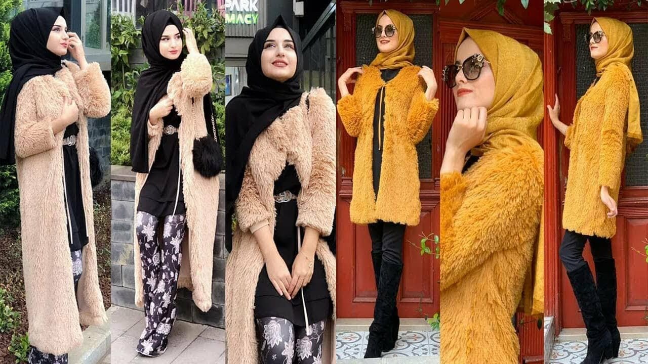 موضة ازياء شتاء للمحجبات اخر صيحة