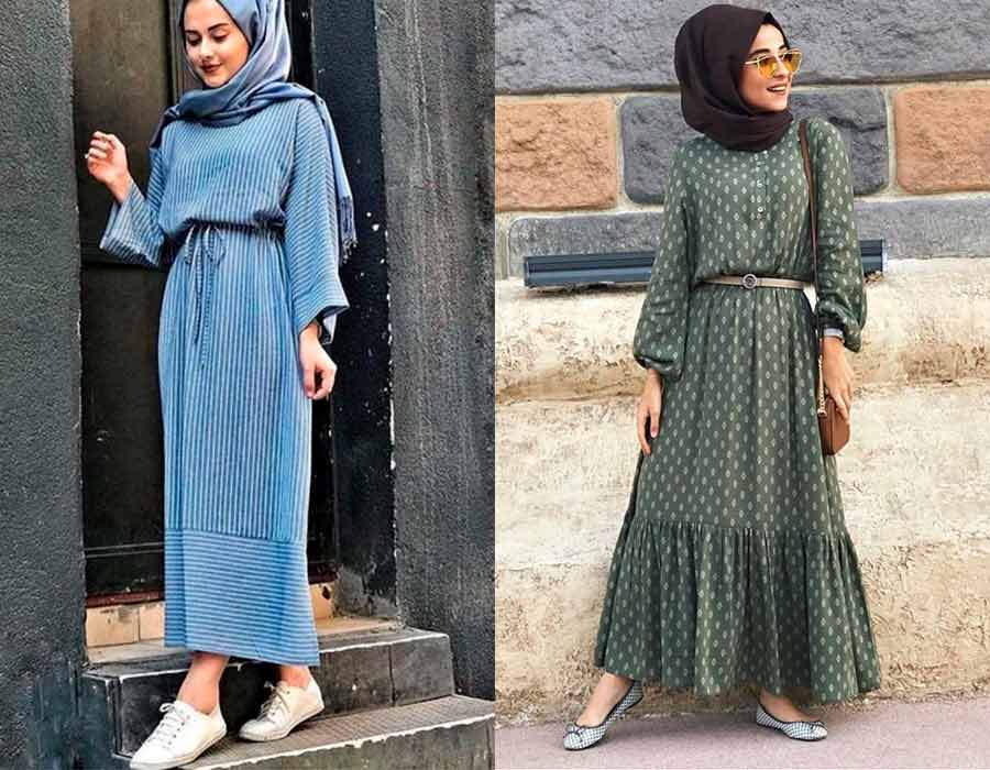 دريسات تفصيل بسيطة للمحجبات | تفصيل فساتين بسيطة شيك جدا‎