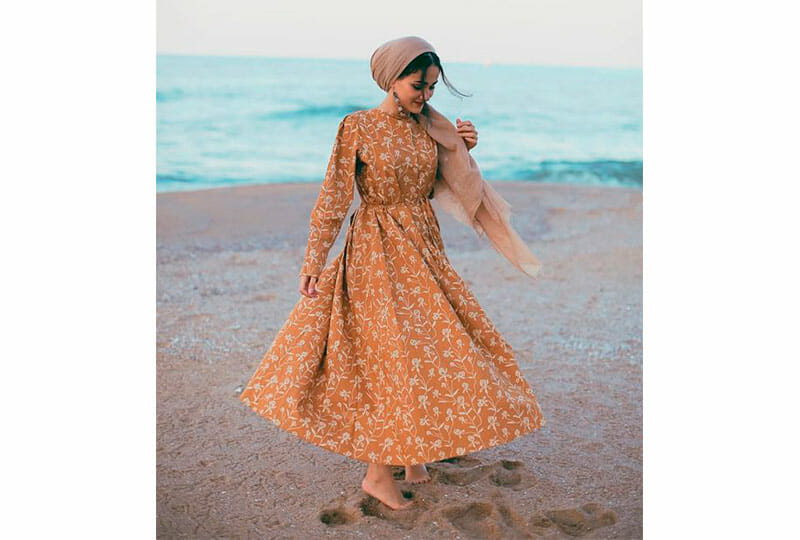 دريسات تفصيل بسيطة للمحجبات جميلة