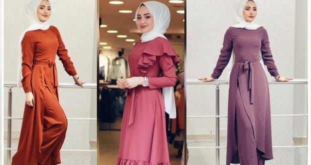 فساتين محجبات خروج احدث اشكال الفساتين للمحجبات خروج للمناسبات