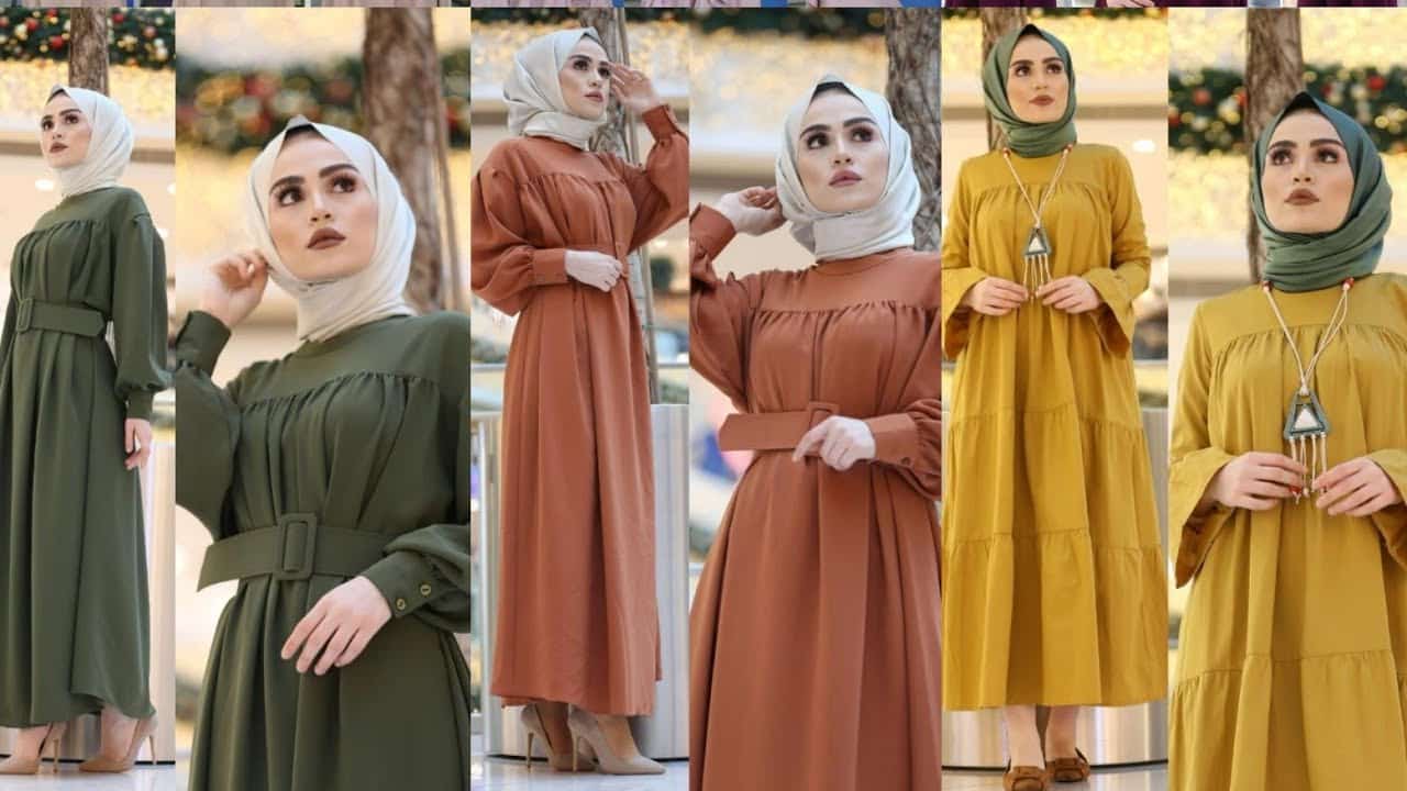 احدث فساتين سواريه تركى للمحجبات