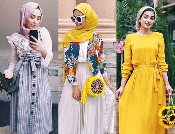 احدث موديلات فساتين محجبات 2018
