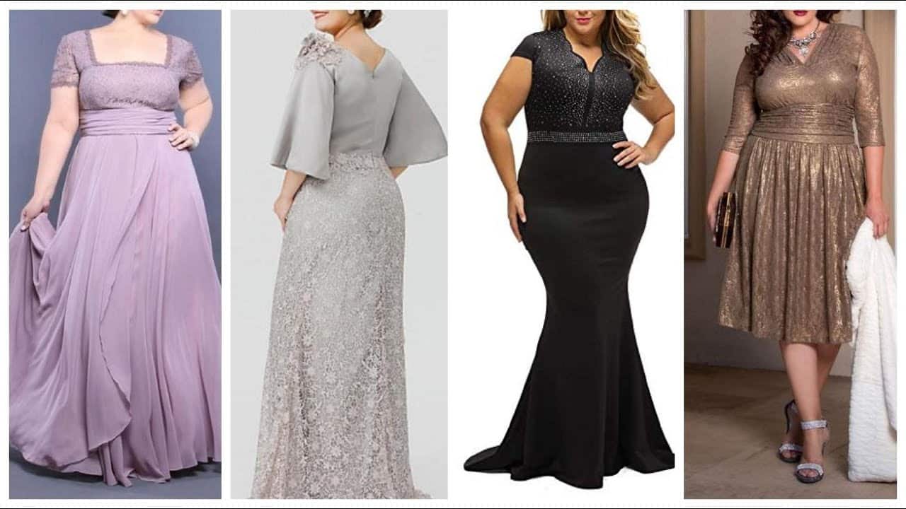 فساتين سهرة للبدينات 2014